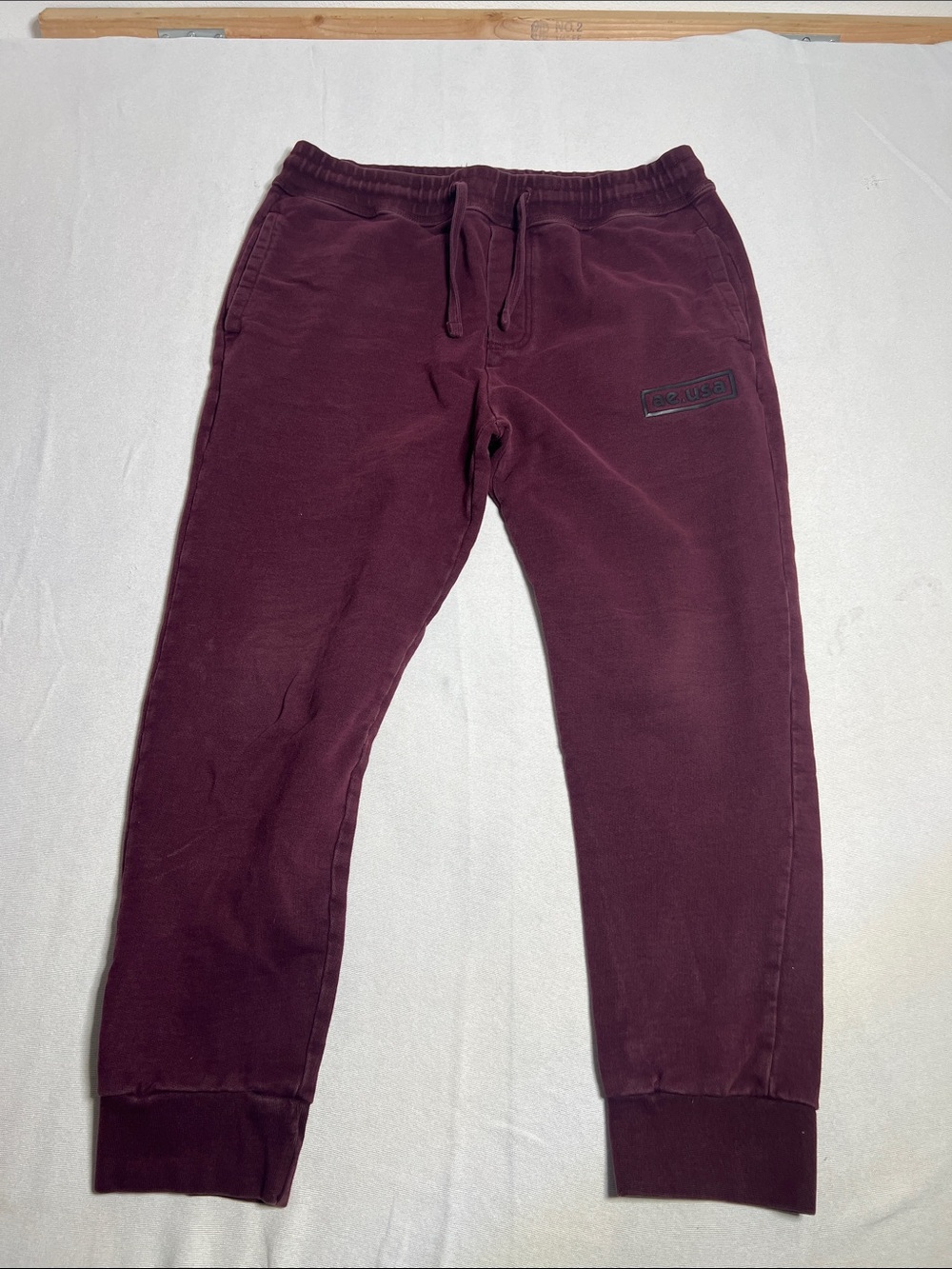 American Eagle Outfitters Maroon Drawstring Joggers